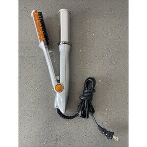 Instyler Rotating Hot Iron Hair Straightener 1.25" Silver IS1001 WORKS